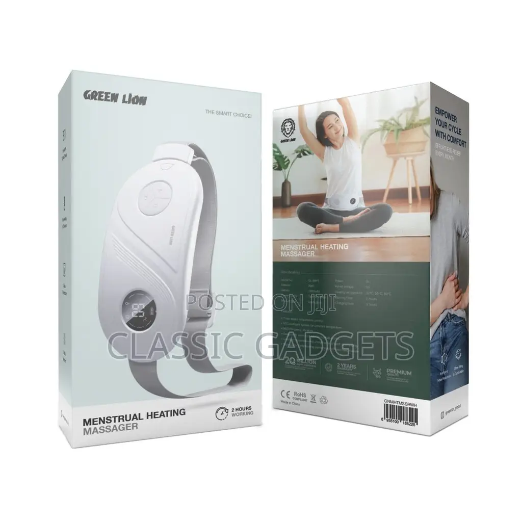 Green Lion Menstrual Heating Massager - White