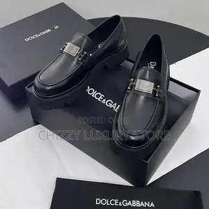 Dolce Gabbana Quality Luxury Men Genuine Leather Cooperate Shoe