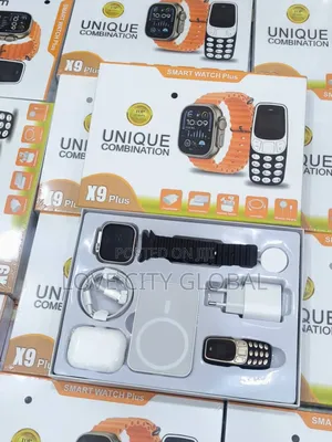 Unique Combination X9 Plus Smart Watch Powerbank, Earpod Mini Phone