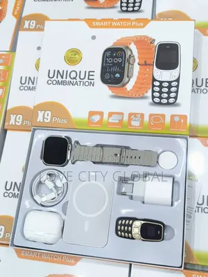 Unique Combination X9 Plus Smart Watch Powerbank, Earpod Mini Phone