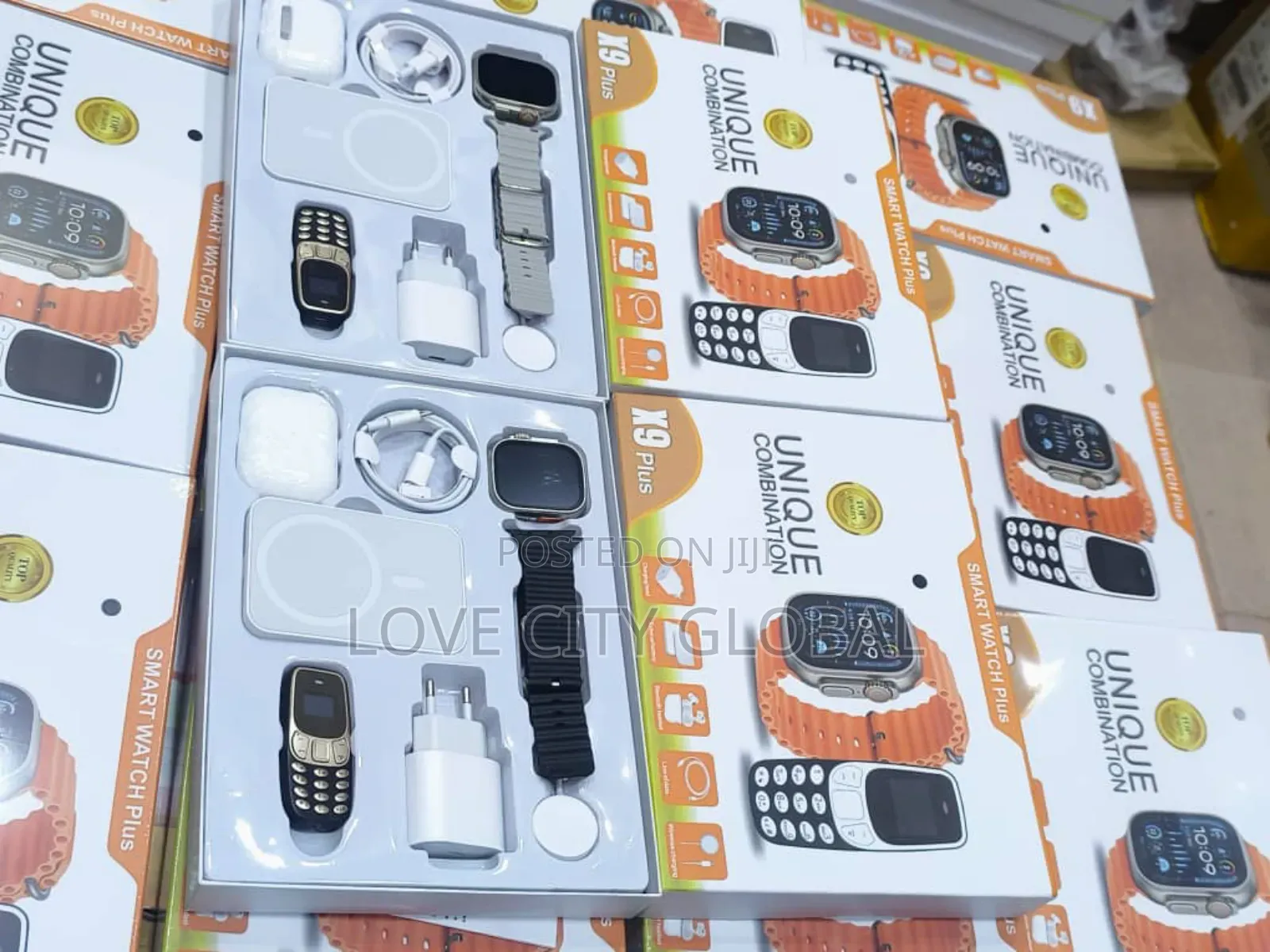 Unique Combination X9 Plus Smart Watch Powerbank, Earpod Mini Phone
