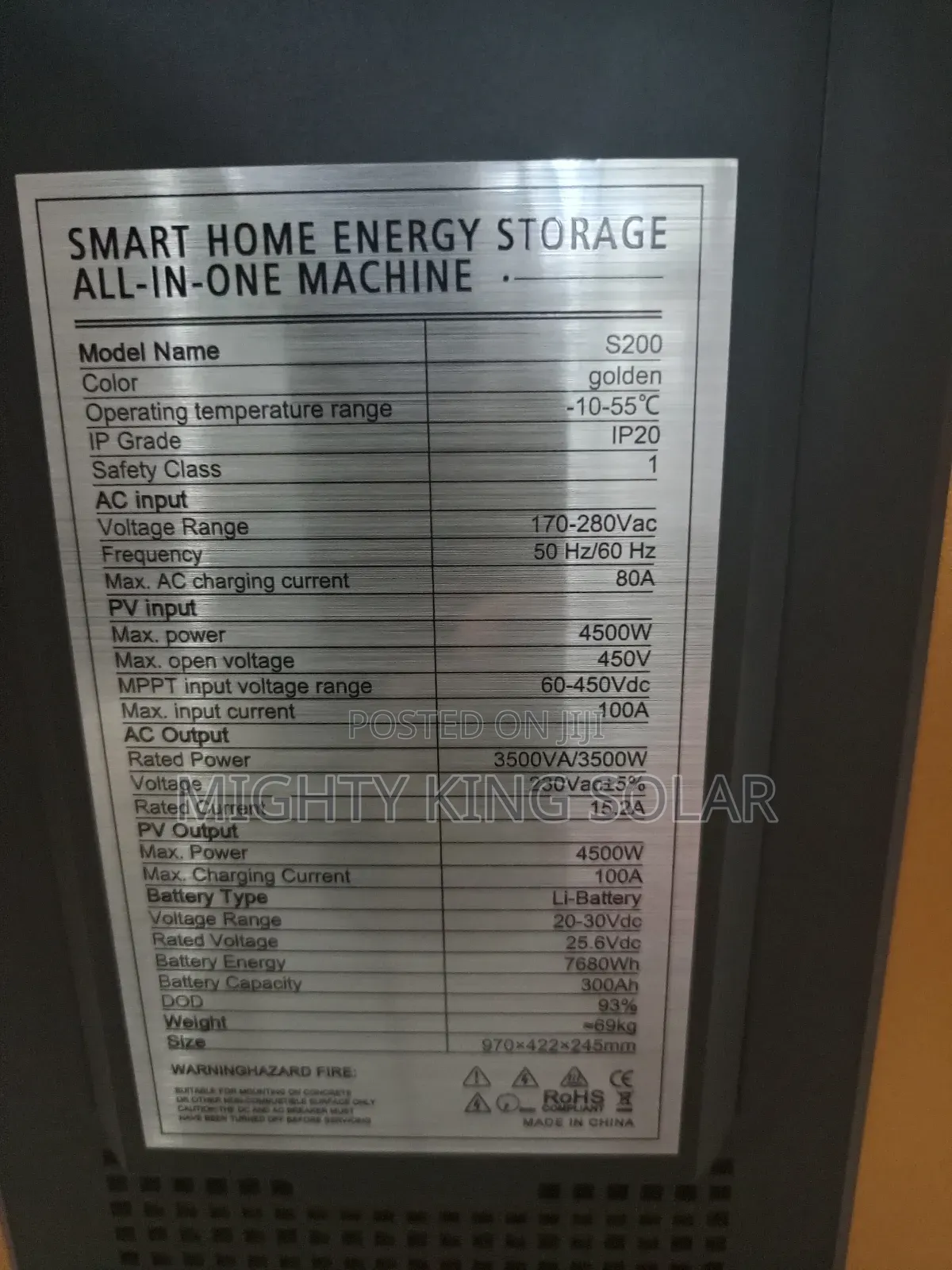 8 KWH JTH Smart All in One