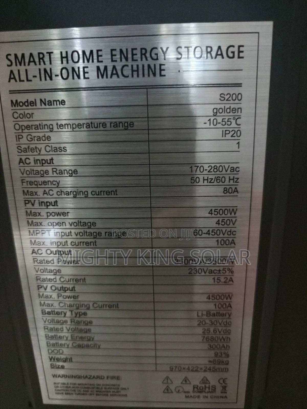 8 KWH JTH Smart All in One