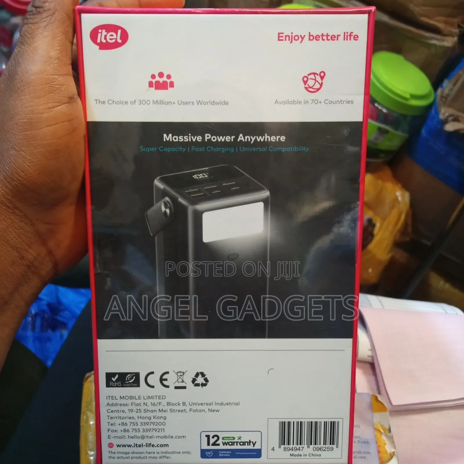 Itel Power-Pulse 60000mah 65w Fast-Charging Type-C Input Output