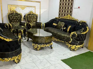 Luxury Unique Sofa's Chair Black Colour