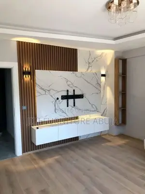 Brown White Console
