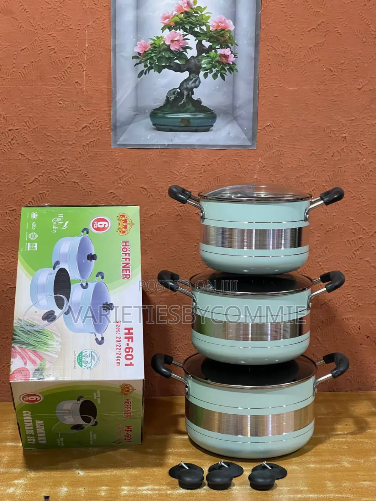 6pcs Hoffner Thickened Aluminum Cookware/Pot Set