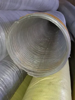 8" Transparent Suction Wire Hose for Water, Gas, Petrol, Etc. 10meters
