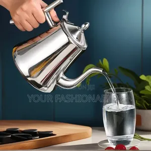 Elegant Stainless Steel Teapot (Silver 1.5 Litres)
