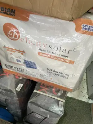 Solar Energy Delicity Tall Tubular Battery 220a/12votts