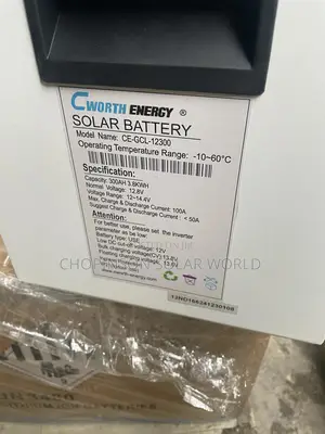 Solar Energy Cworth Lithium Ion Battery 3.8kwh/12votts 300ah