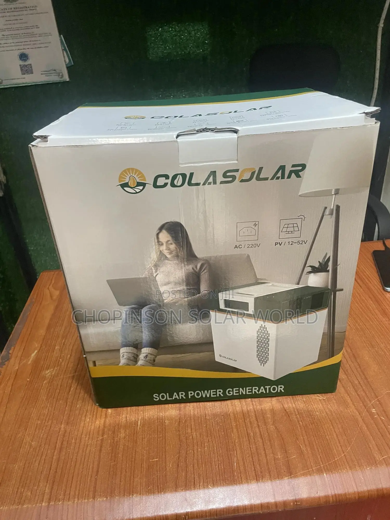 Solar Energy Cola Generator 2000watts