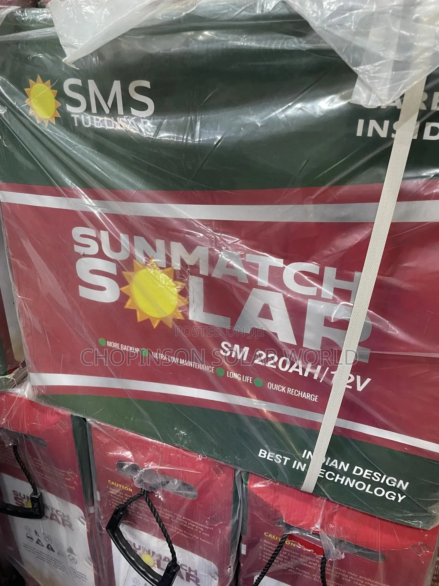 Solar Snms Solar Energy SMS Tubular Battery 220ah/12v for sale - CHOPINSON SOLAR ...