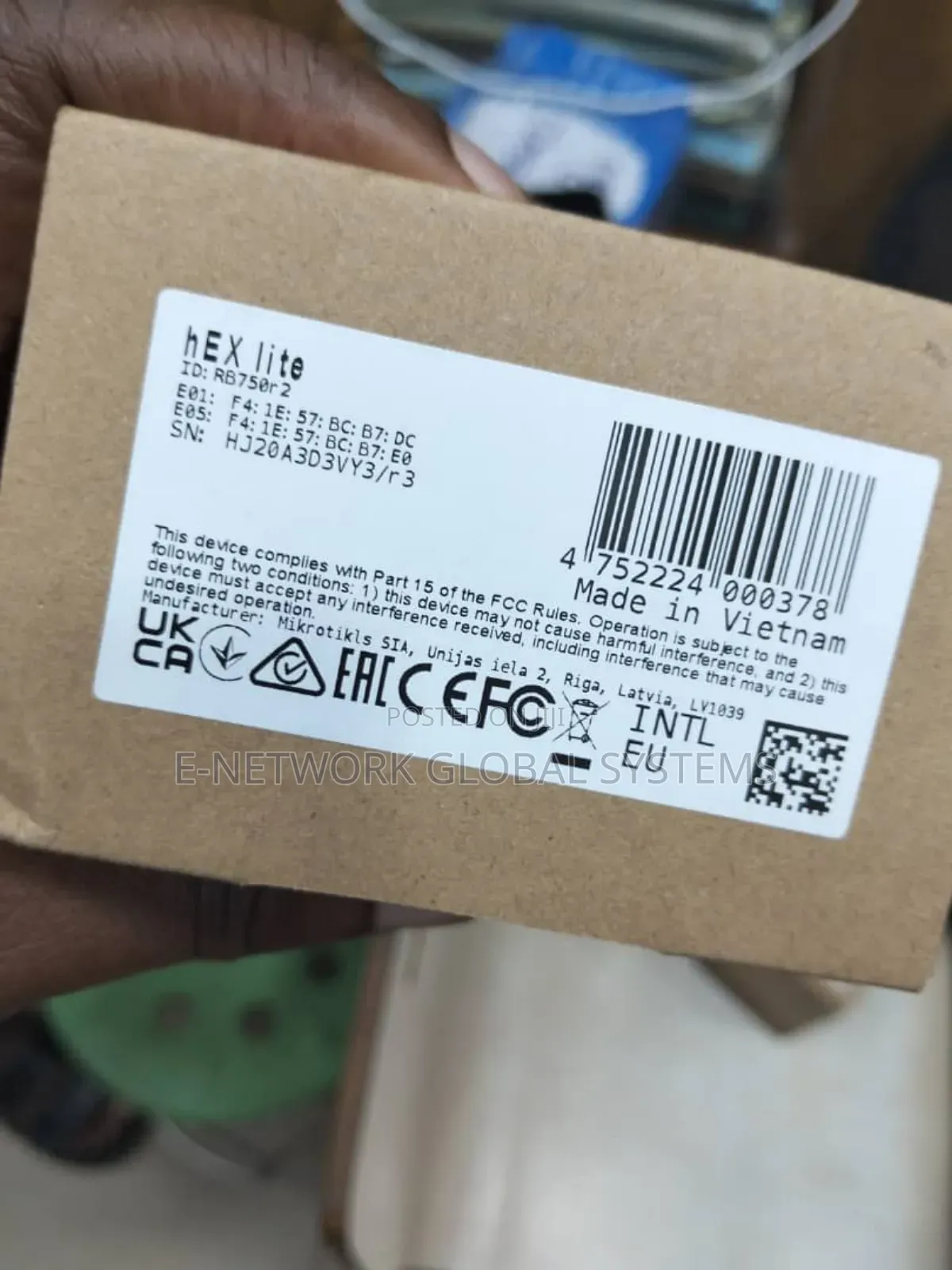 Mikrotik Hex Lite Rb750r2