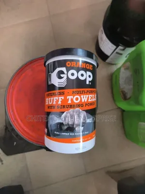 Orange Goop Multi-purpose Waterless Hand Cleaner Ruff Towels.