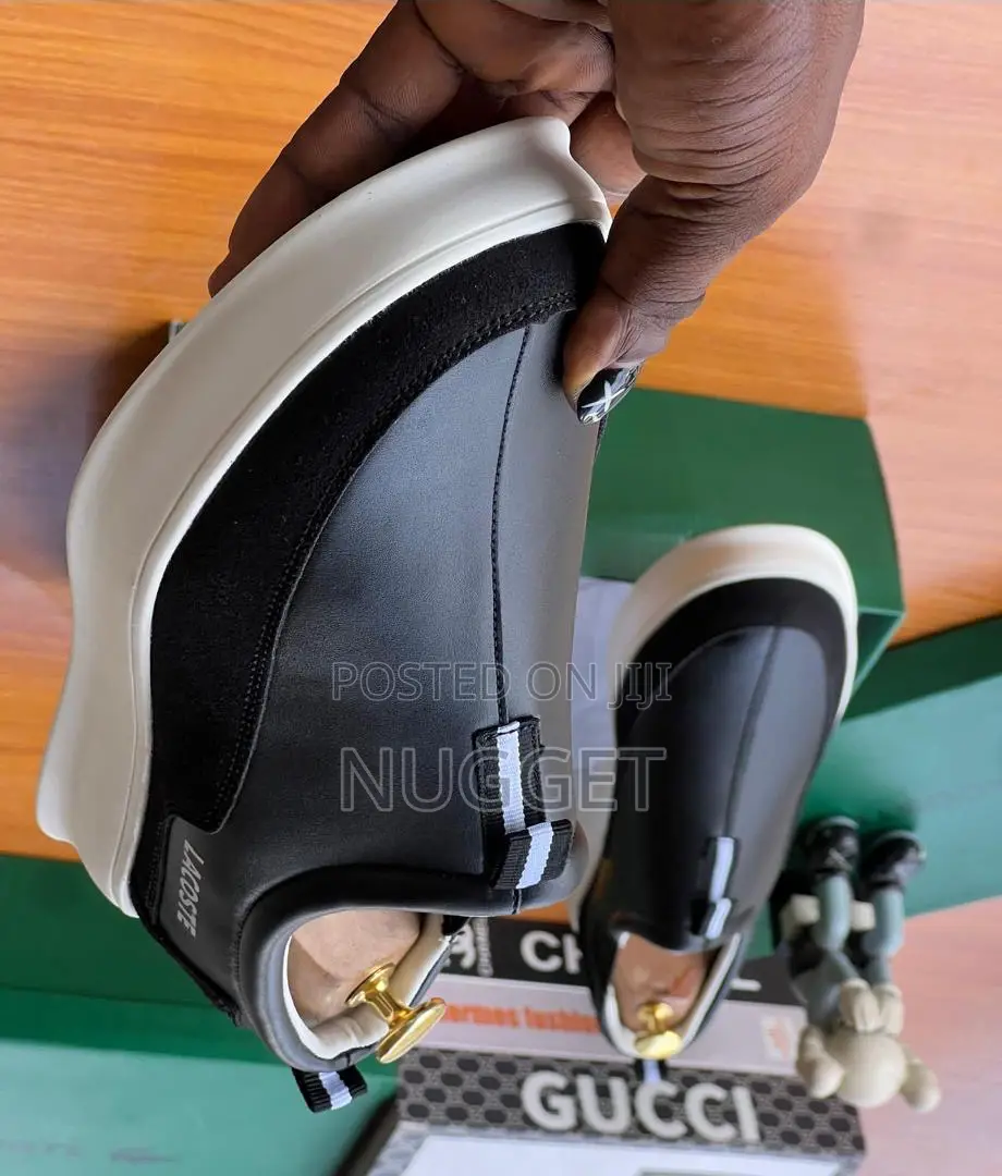 Lacoste Luxury Grade Black Shoe
