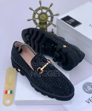 Versace Black Shiny Shoe
