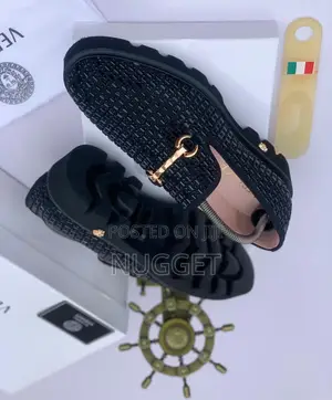 Versace Black Shiny Shoe