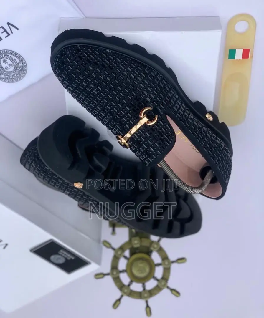 Versace Black Shiny Shoe