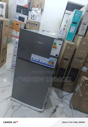 New Snowsea BCD-136 Compact Double Door Refrigerator Freezer
