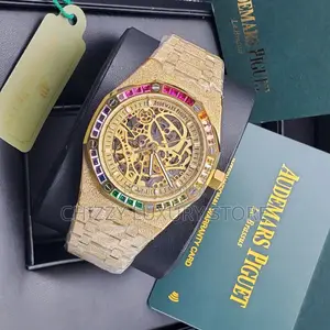 Audemars Piguet Quality Luxury Men Chronograph Chain Strap Wristwatch