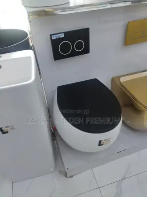 Wall Hung Wc Round White and Black