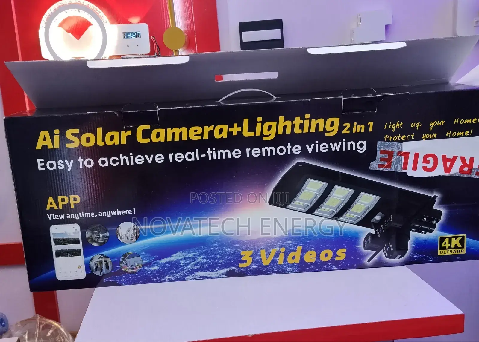 Solar Light With Multiple Way Surveillance Camera