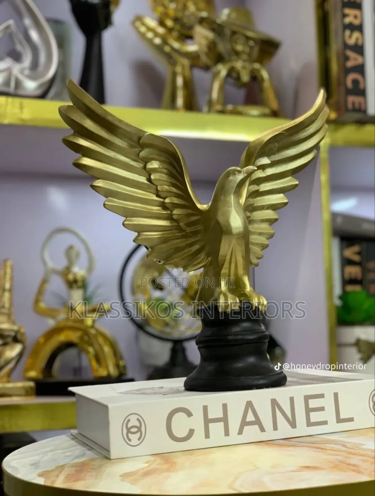 Gold Eagle Sculpture