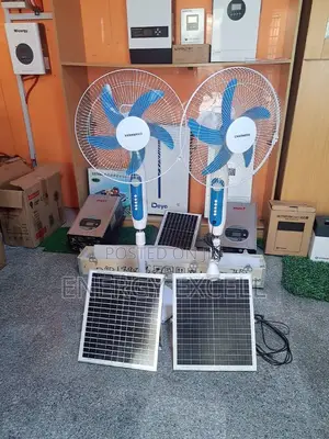 Black 16 Inches Ac/Dc Lithium Battery Fan