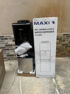 Maxi Water Dispenser Black and Silver