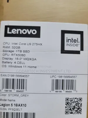 New Laptop Lenovo Legion 5 32GB Intel Core Ultra 9 SSD 1T