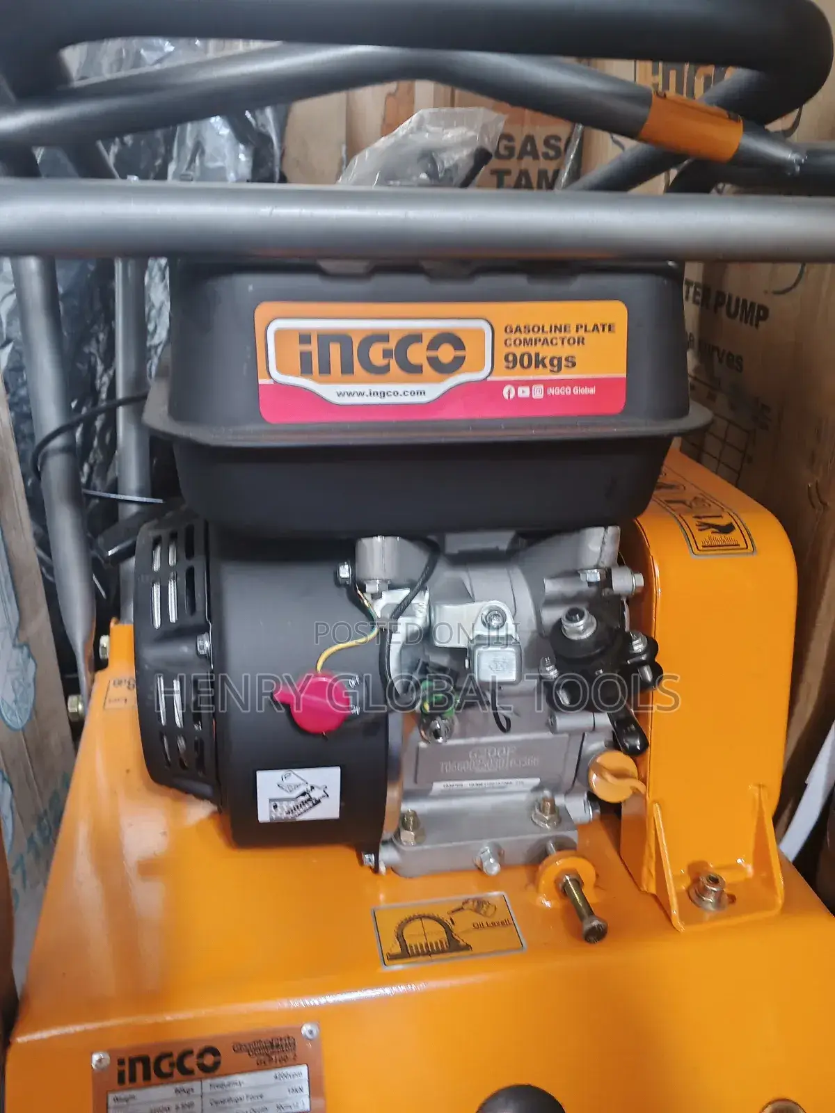 6.5hp 90kgs Ingco Plate Compactor