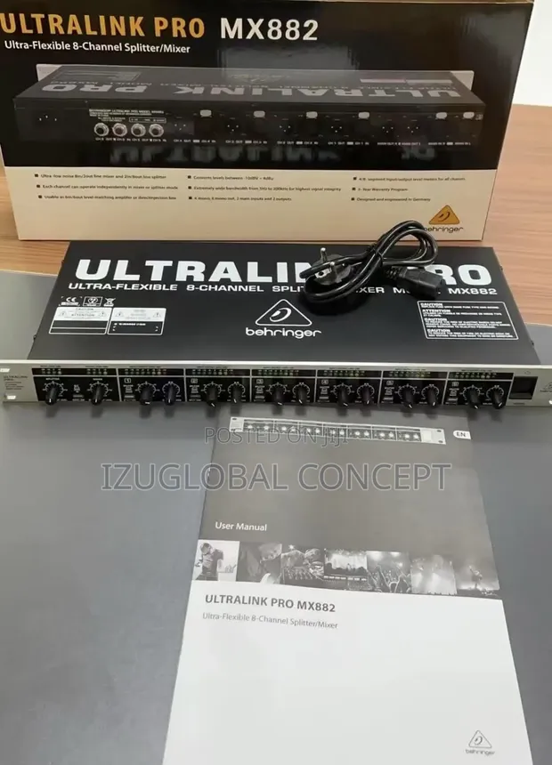 ベリンガー BEHRINGER ULTRALINK PRO MX882　ラインミキサー　スプリッター べリンガー ラインミキサー ULTRALINK PRO MX882 BEHRINGER ベリンガー