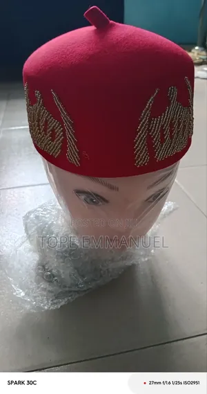 Traditional Igbo Native Chief Cap F Chieftency Weddings Ceremonies
 