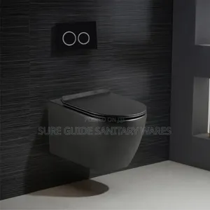 Black Wall Hung Water Closet
