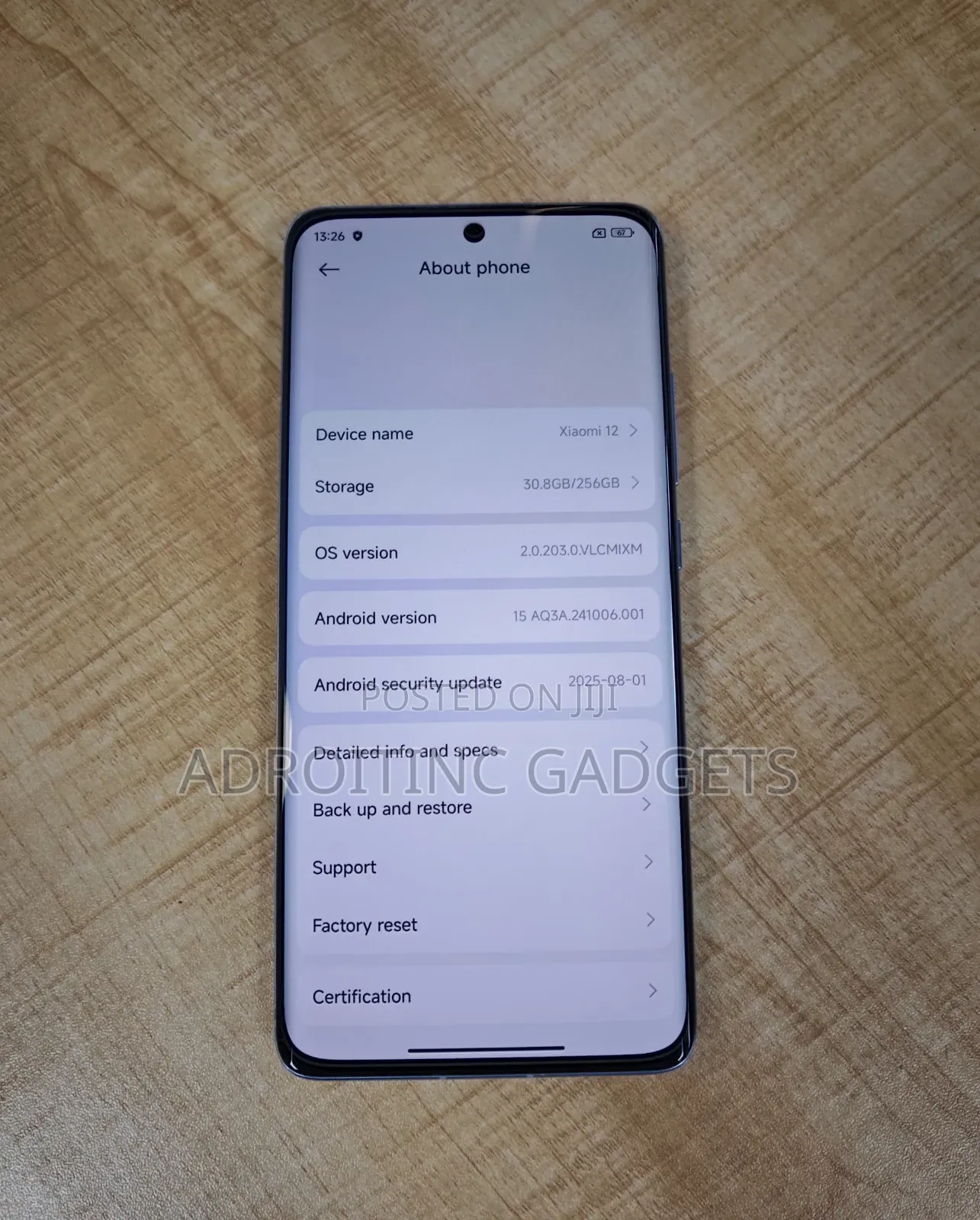 Xiaomi 12 256 GB