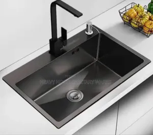 Pure Black Kitchen Sink