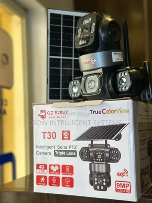 Intelligent Solar PTZ Camera 3 Lens