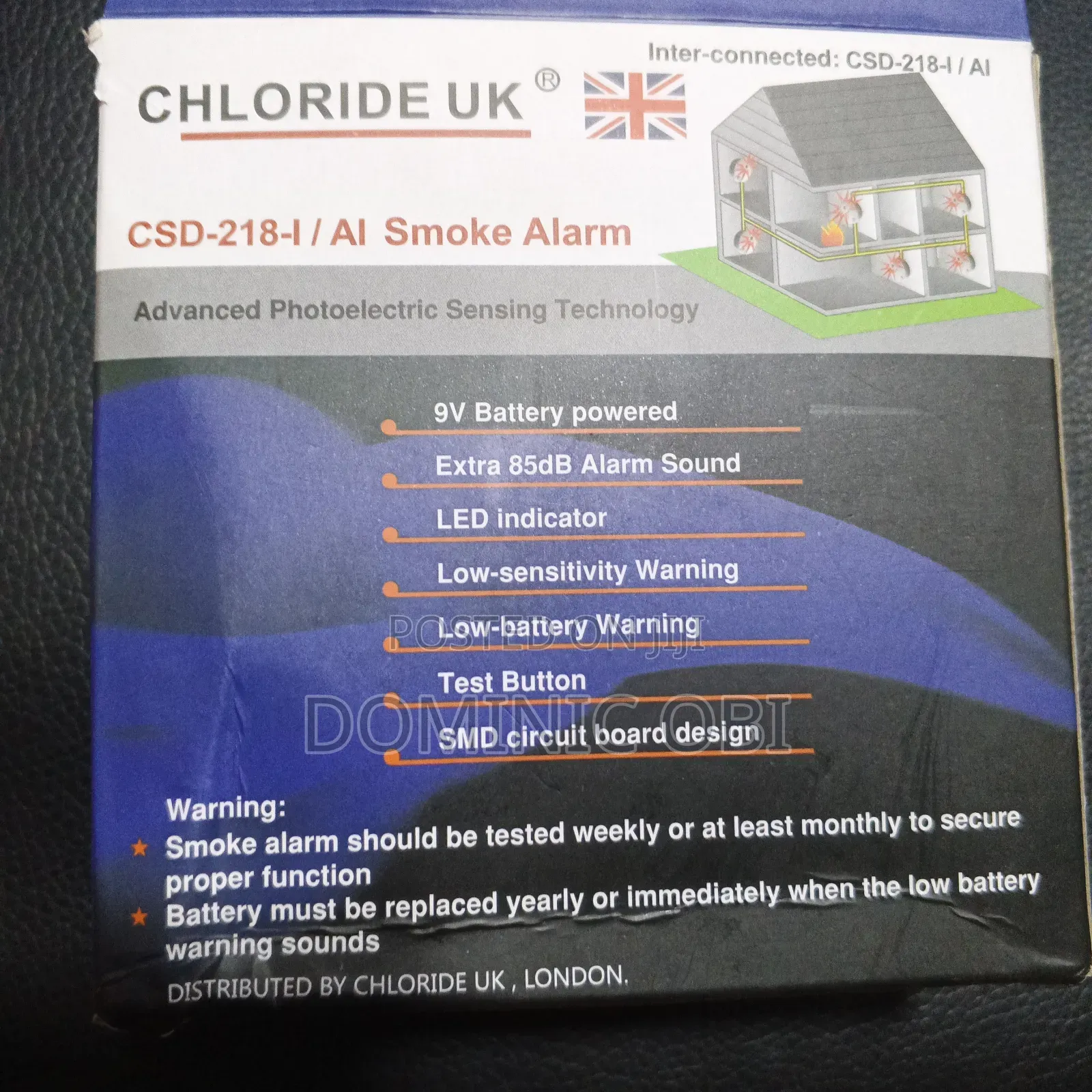 Uk Chloride Smoke Detector Wireless