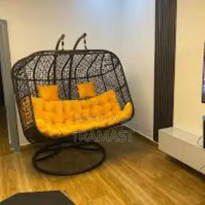 Semi-circle Three-seater Rattan Swing Chair