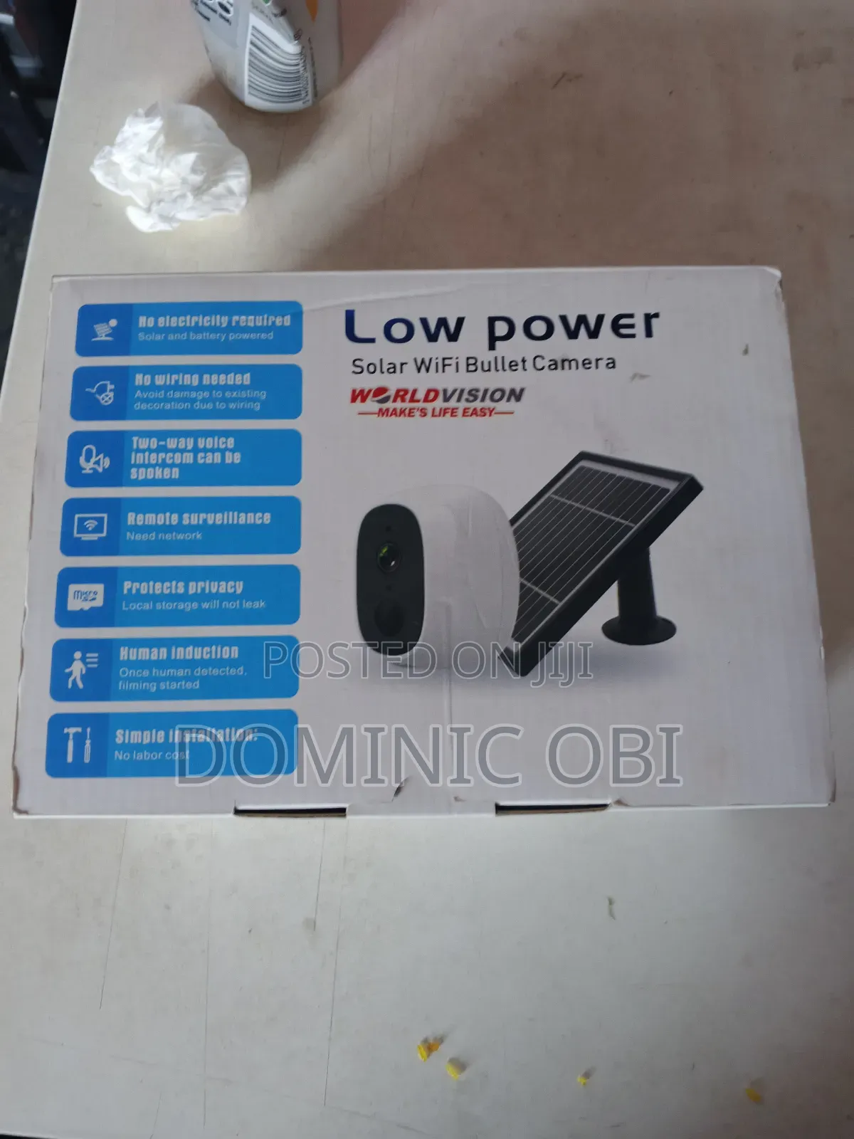 Low Power Wireless Wifi Solar Camera