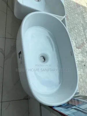 Oval Countertop White Basin 009