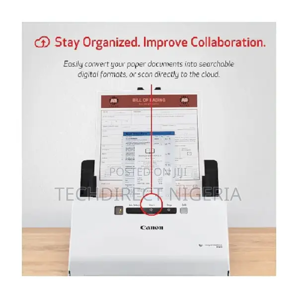 Canon Imageformula R40 Office Document Scanner, White