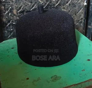 Black Moroccan Men Cap