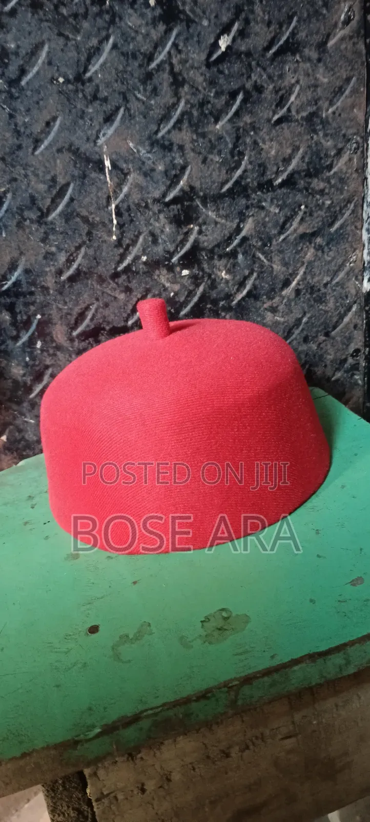 Black Moroccan Men Cap
