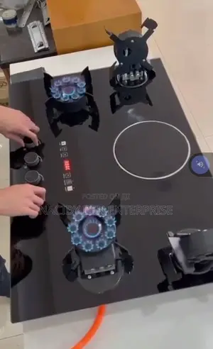 4ways Burner With Hot Plate