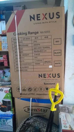 Nexus Free Standing 3 Gas Burner + 1 Electric Hot Plate With Oven