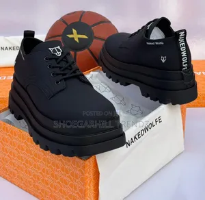 Men Lace Up Chunky Sole Mens Shoes