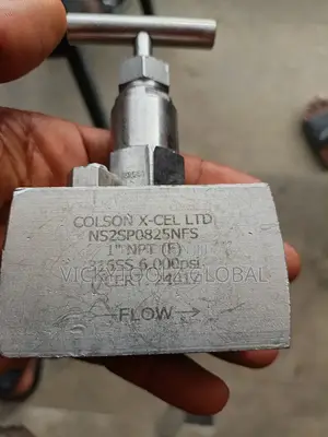 Stainless Colson X Cel 1" Needle Valve