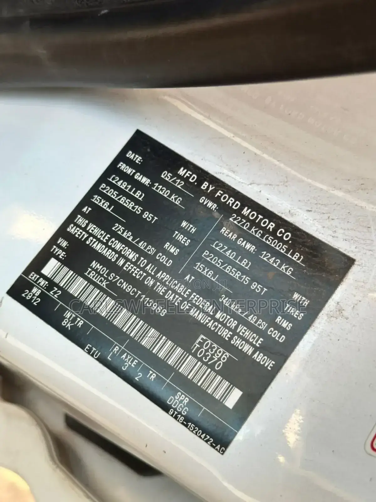 Ford Transit 2012 White